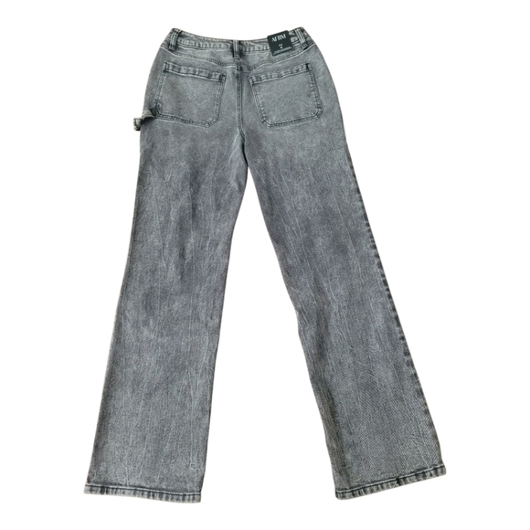 AFRM Gray Straight Leg High-Rise Utility Jeans Classic Style | Size 26 X 30 - Picture 12 of 15